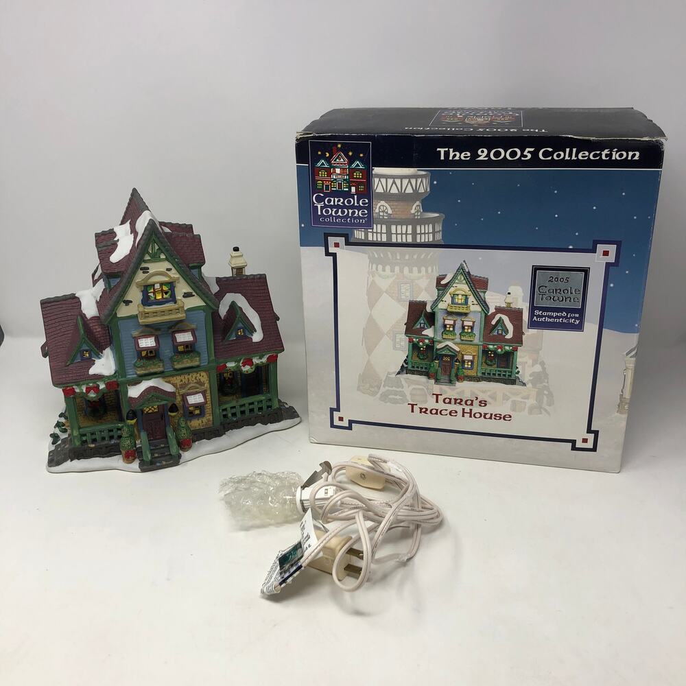 Vintage 2005 Lemax Carole Towne Collection Christmas Village Tara’s Trace House